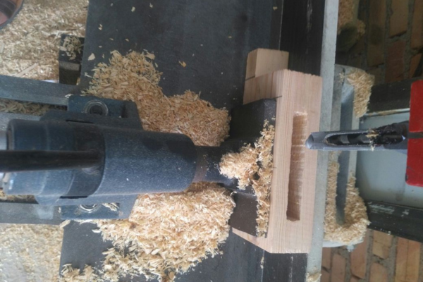 using mortising bit in drill press