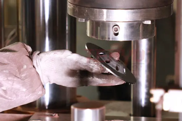 Factory production line for diamond grinding wheels