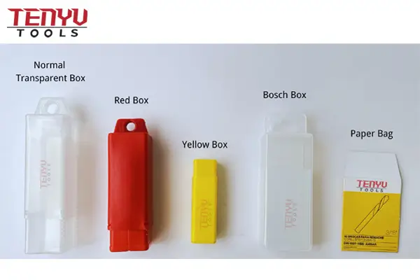 Custom branded HSS drill bits with laser etching and packaging options