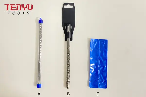 Custom branded SDS drill bits in various retail packaging options