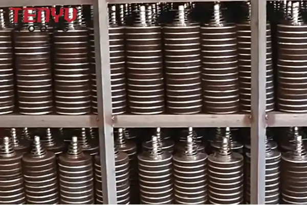 Warehouse storage of cutting discs ready for export shipment