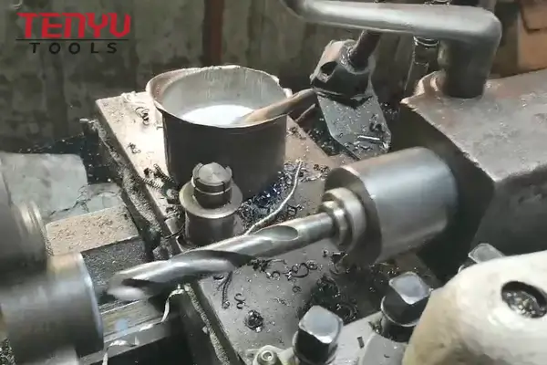 Factory production line for Morse Taper drill bits