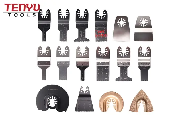 Assortment of HCS, Japanese Tooth, and Bi-Metal oscillating blades