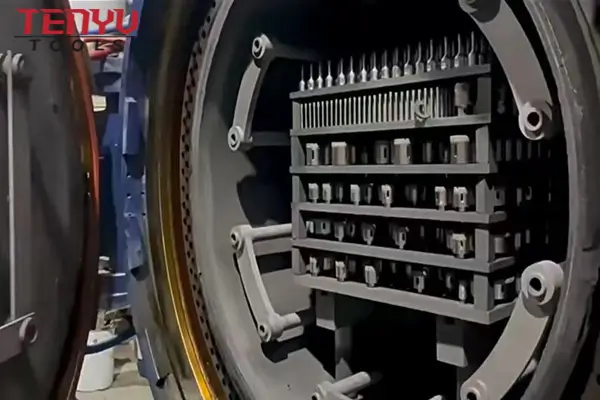 Factory production line for diamond core drill bits