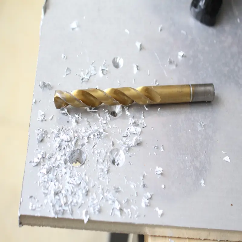 TiN coated drill high-speed drilling