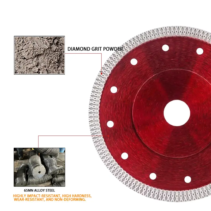 Industrial-Grade Turbo Mesh Diamond Circular Saw Blade for Concrete, Granite & Ceramic Tiles Manufacturer