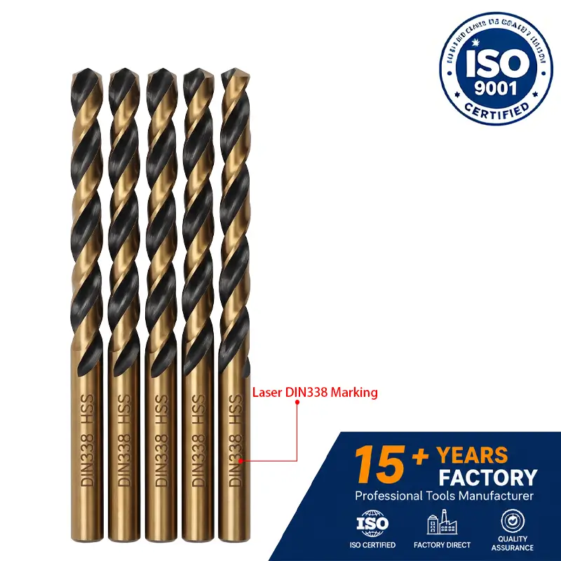 HSS Jobber Length Twist Drill Bits (DIN338 Standard)