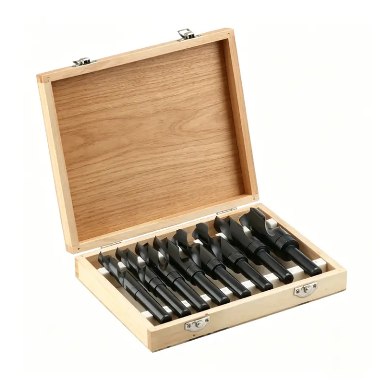 10pcs Wood Forstner Drill Bit Set with Wooden Box