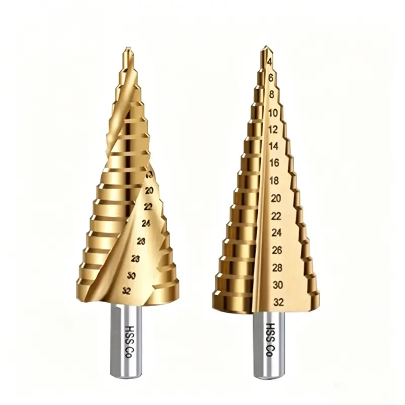 HSS Spiral Flute Step Drill Bits