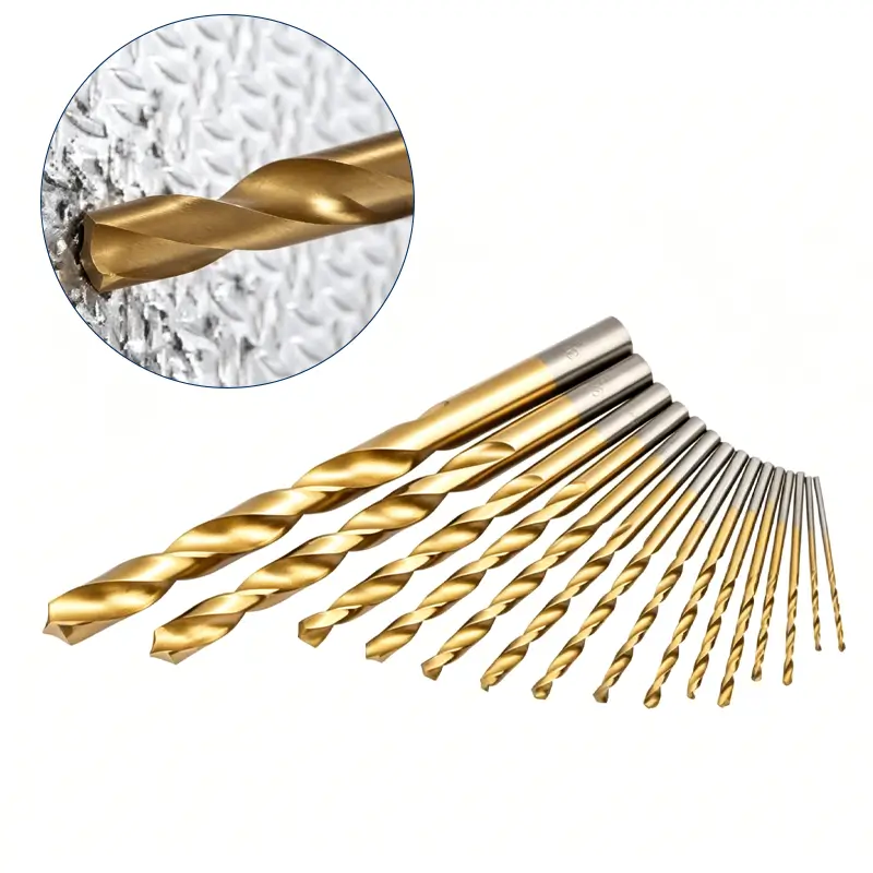 HSS Titanium Coated Drill Bits for Metal