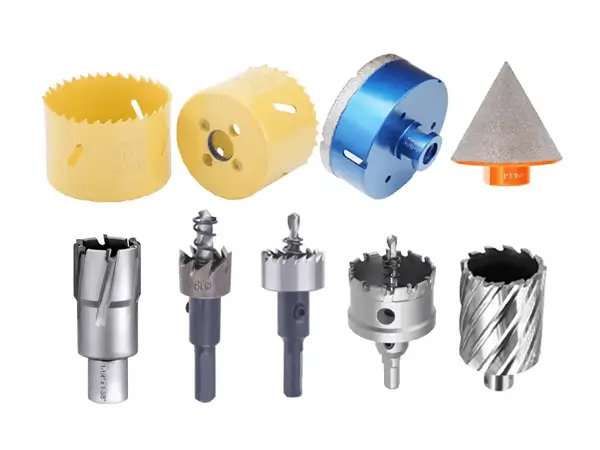 Bi-metal hole saw, TCT hole saw, diamond hole saw