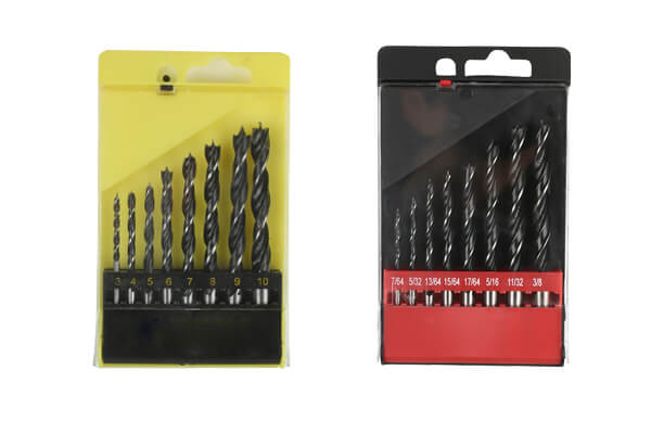 Brad point drill bit set for woodworking distributors